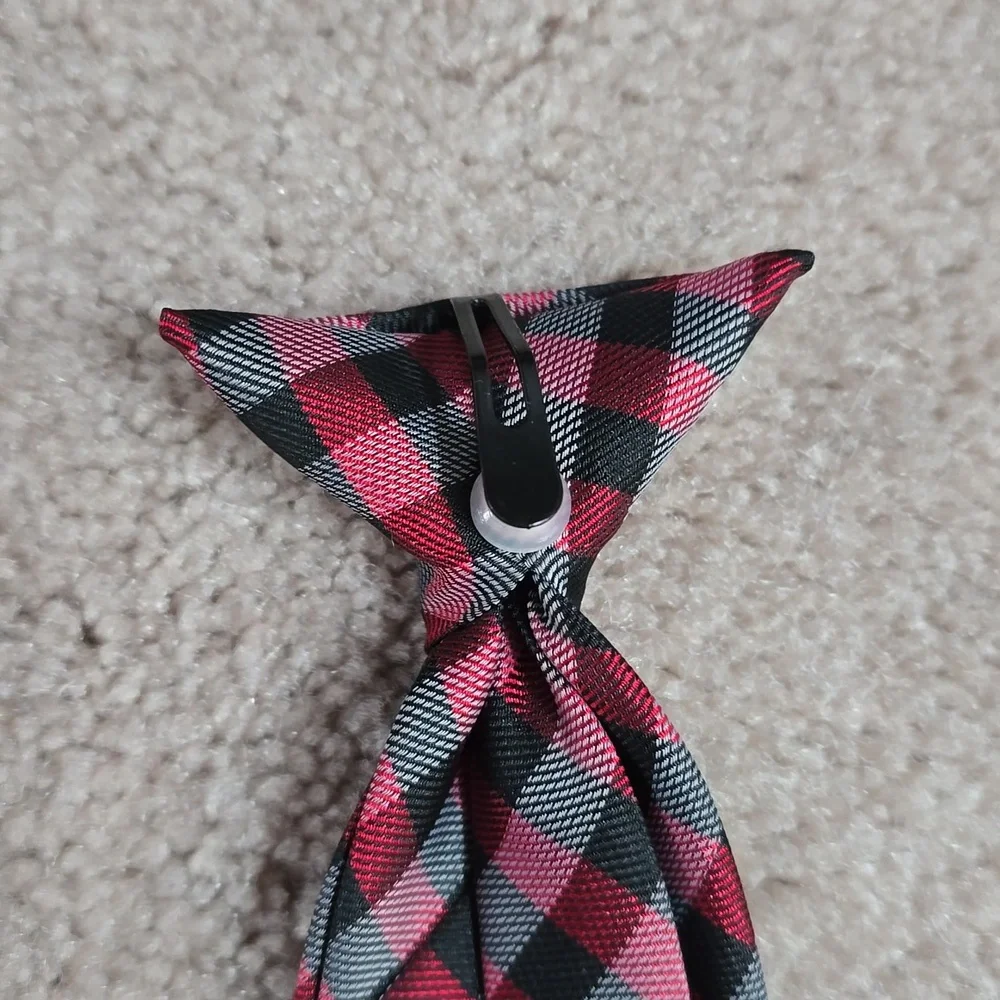 Clip-On Plaid Tie (15